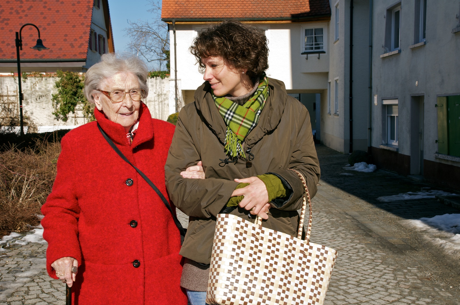 Einkaufen mit Betreuerin